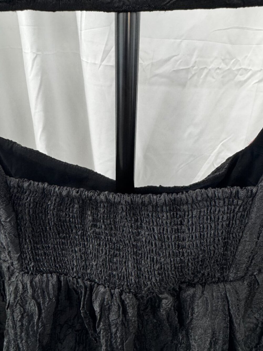 Maeve Anthropologie Black Textured Babydoll Mini Cocktail Dress, XL - Picture 9 of 16